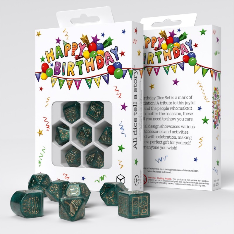 Happy Birthday Dice Set: Balloons 4