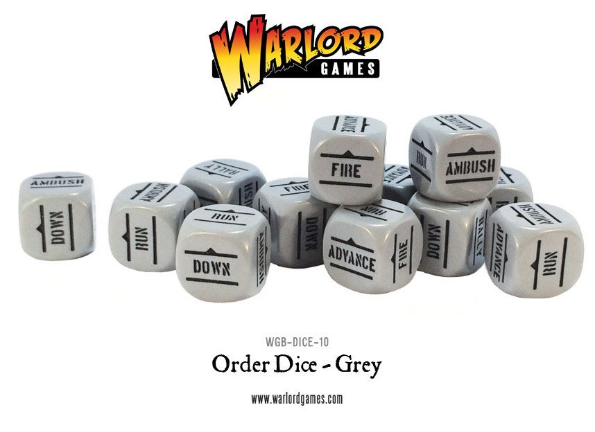 Bolt Action: Orders Dice - Grey 1