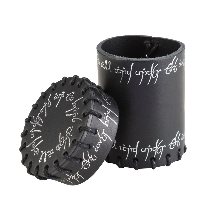 Elvish Black Leather Dice Cup 2