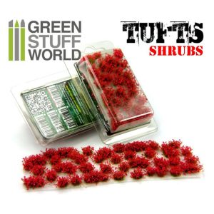Shrubs TUFTS - 6mm self-adhesive - RED Flowers 1