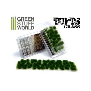 Grass TUFTS - 6mm self-adhesive - DARK GREEN 1