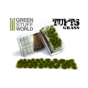 Grass TUFTS - 6mm self-adhesive - DRY GREEN 1