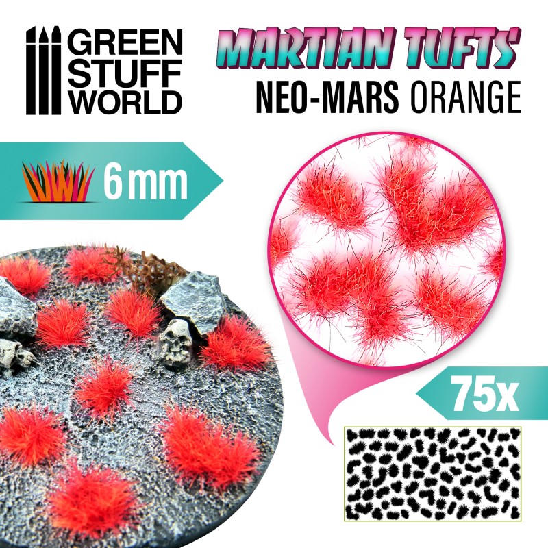 Martian Fluor Tufts - NEO-MARS ORANGE 1