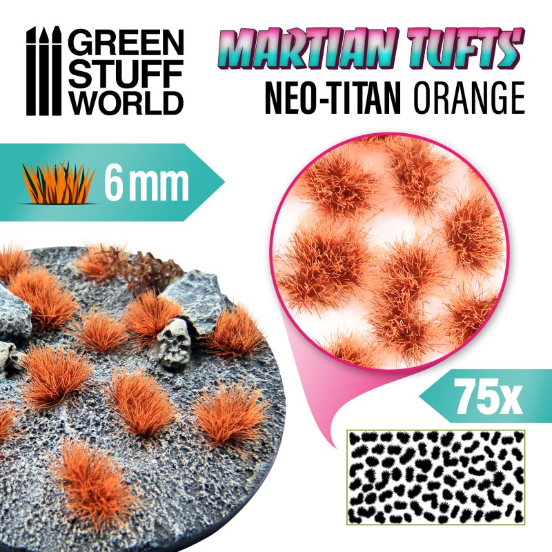 Martian Fluor Tufts - NEO-TITAN ORANGE 1
