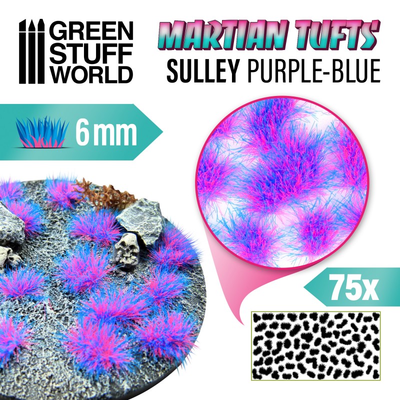 Martian Fluor Tufts - SULLY PURPLE-BLUE 1