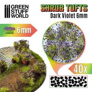 Shrubs TUFTS - 6mm self-adhesive - VIOLET 1