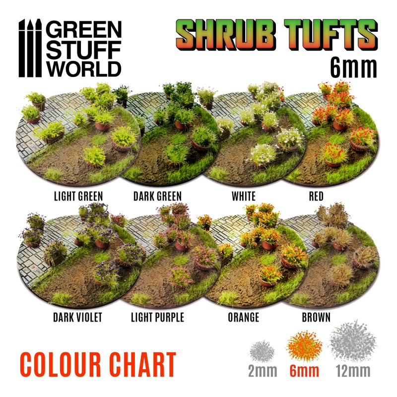 Shrubs TUFTS - 6mm self-adhesive - VIOLET 2