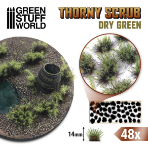 Thorny Scrubs Tufts - Dry Green 1