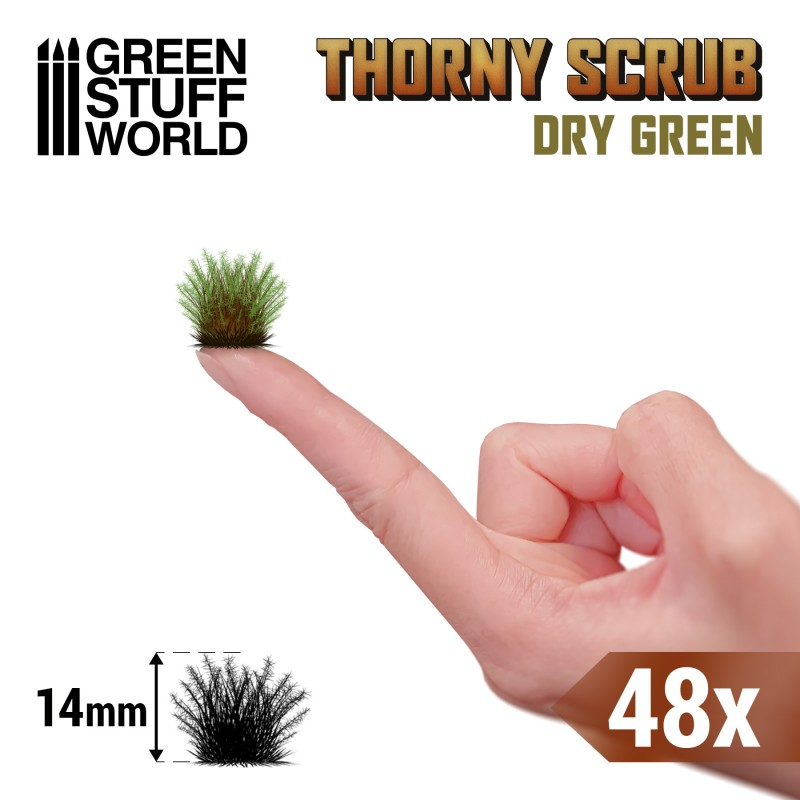 Thorny Scrubs Tufts - Dry Green 2