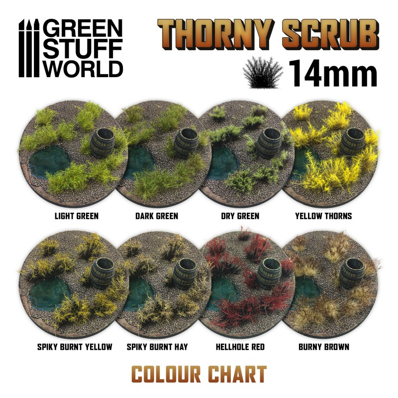 Thorny Scrubs Tufts - Dry Green 3