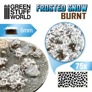 Shrubs TUFTS - 6mm FROSTED SNOW - BURNT 1
