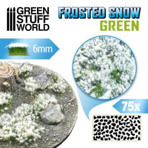 Shrubs TUFTS - 6mm FROSTED SNOW - GREEN 1