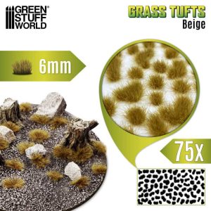 Static Grass Tufts 6mm - Beige 1