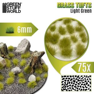 Static Grass Tufts 6mm - Light Green 1