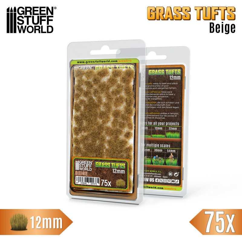Static Grass Tufts 12mm - Beige 2