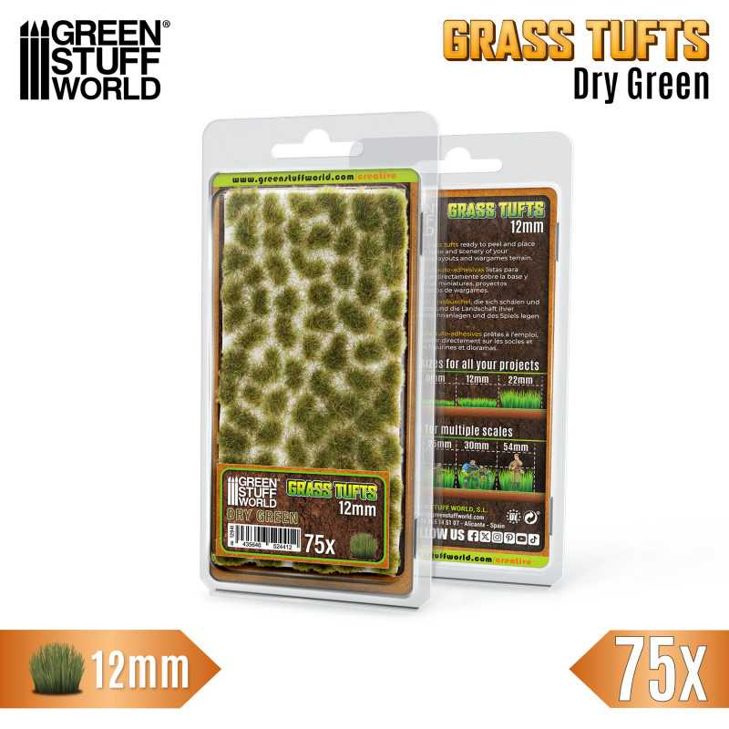 Static Grass Tufts 12mm - Light Green 2