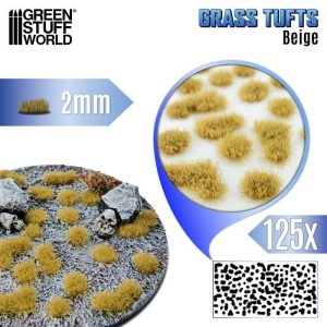 Static Grass Tufts 2mm - Beige 1