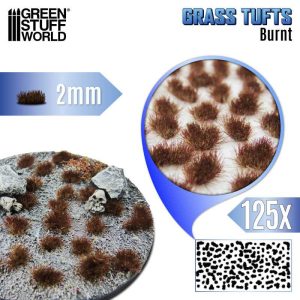 Static Grass Tufts 2mm - Burnt Brown 1
