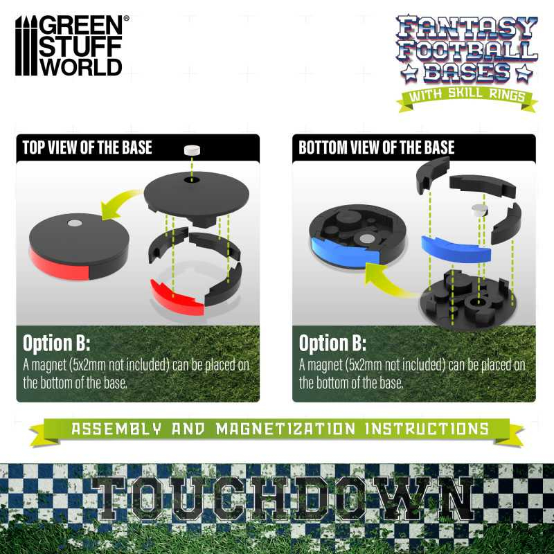 Blood Bowl Bases 32mm with Skill Rings 2