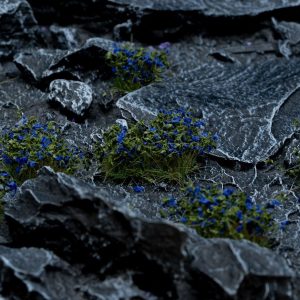Blue Flower Tufts 1