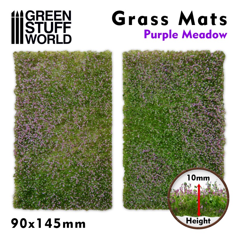 Grass Mat Cutouts - Purple Meadow 1