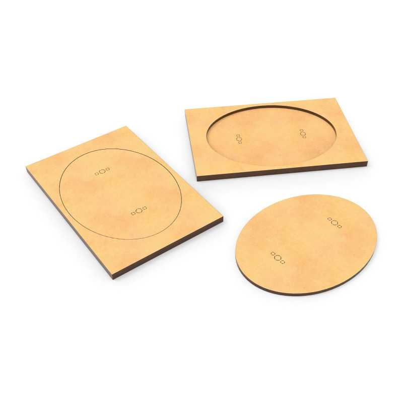 MDF Base adapter - Oval 120x92mm to Rectangular 150x100mm 5