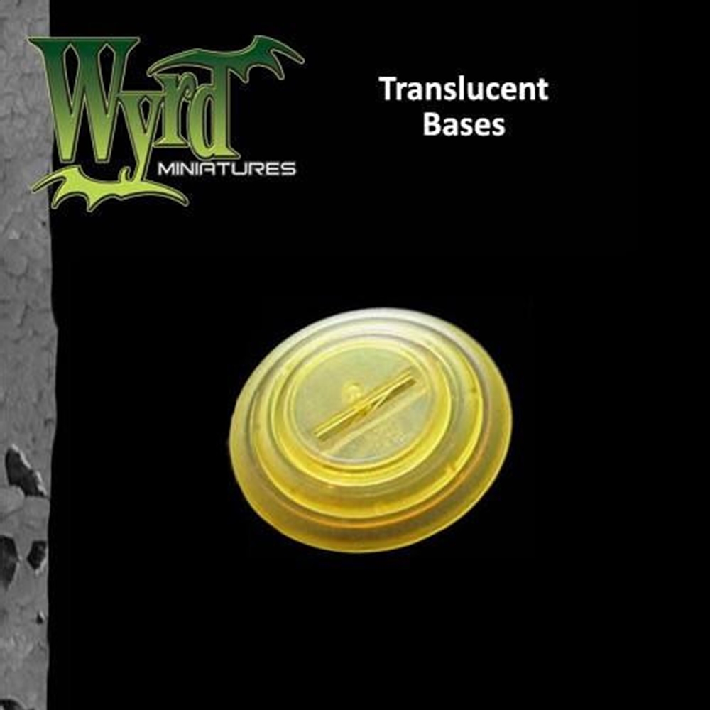 Gold 30mm Translucent Bases - 10 Pack 1