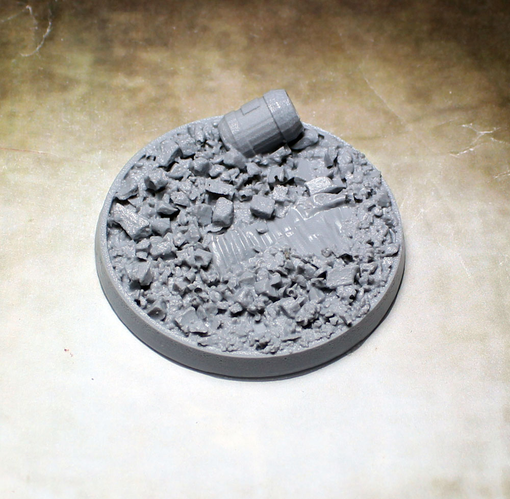 Bevelled Edge: 55mm Urban Rubble 1
