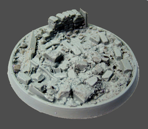 Bevelled Edge: 60mm Urban Rubble Base 01 1