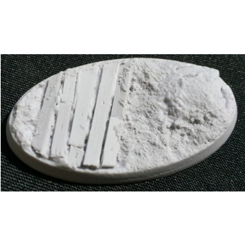 Bevelled Edge: Oval 65x30mm Trench Works 1