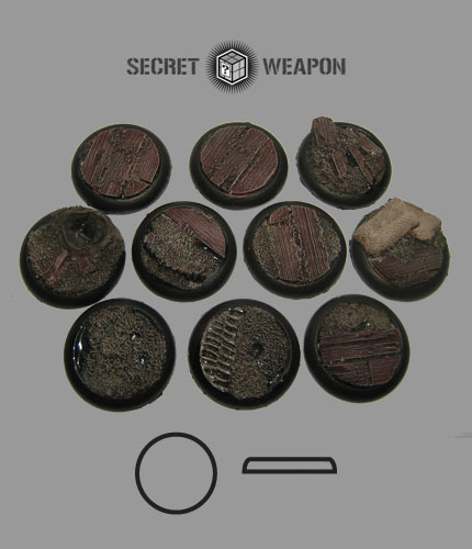 Round Lip: 30mm Trench Works Bases 1