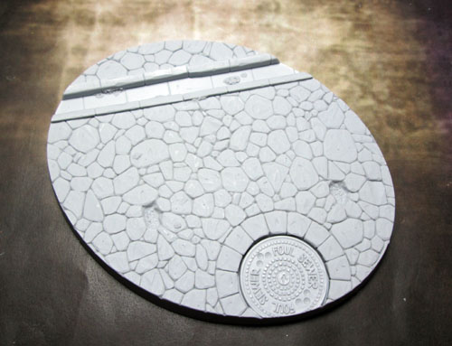 Bevelled Edge: Oval 95x120mm Town Square 1