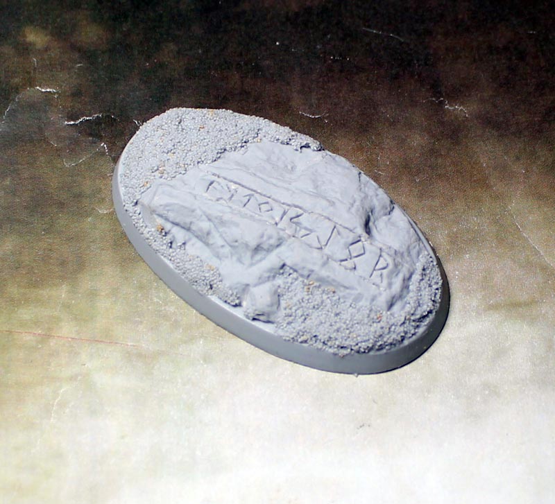 Bevelled Edge: 60x35mm Runic Mountain 1