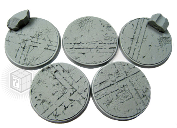 Bevelled Edge: 40mm Ruined Temple Bases 1