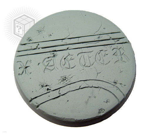 Bevelled Edge: 60mm Ruined Temple Base 01 1