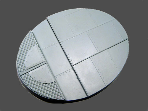 Bevelled Edge: Oval 95x120mm Iron Deck Base 1