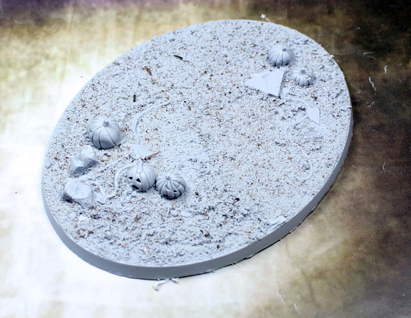Bevelled Edge: Oval 95x120mm Field of Screams 1