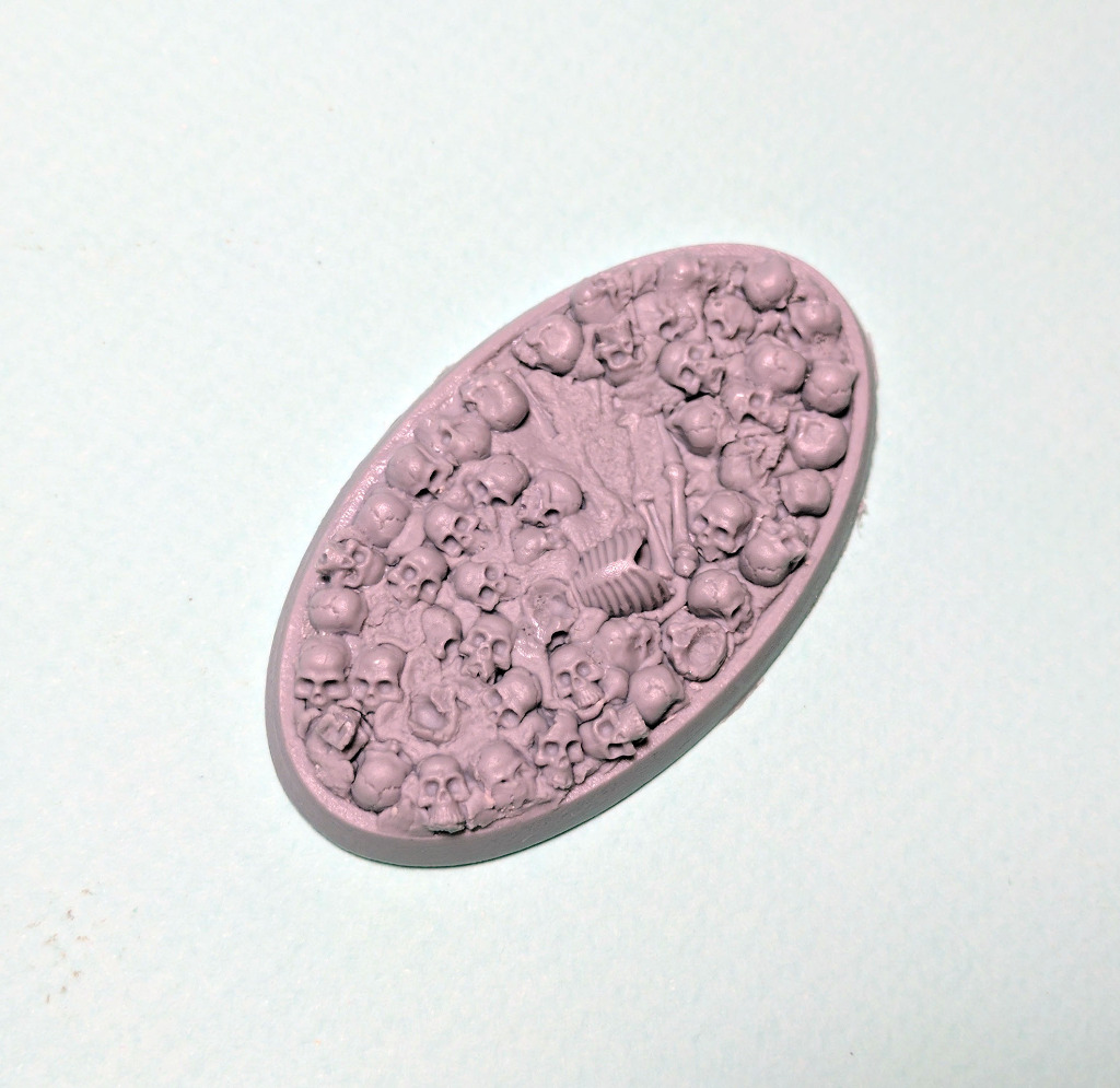 Bevelled Edge: 60x35mm Bone Fields 1