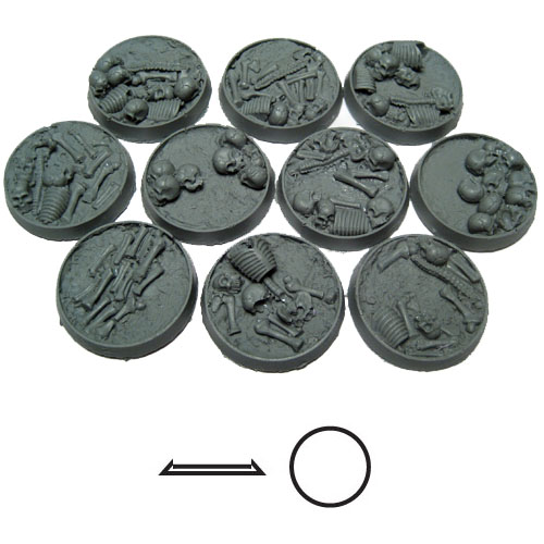 Bevelled Edge: 25mm Bone Fields 1