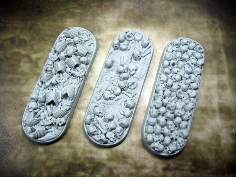 Bevelled Edge: Bike 25x70mm Bone Fields 1