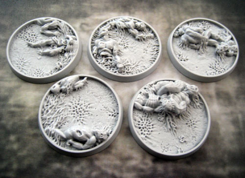 Bevelled Edge: 40mm Corpse Fields Bases 1