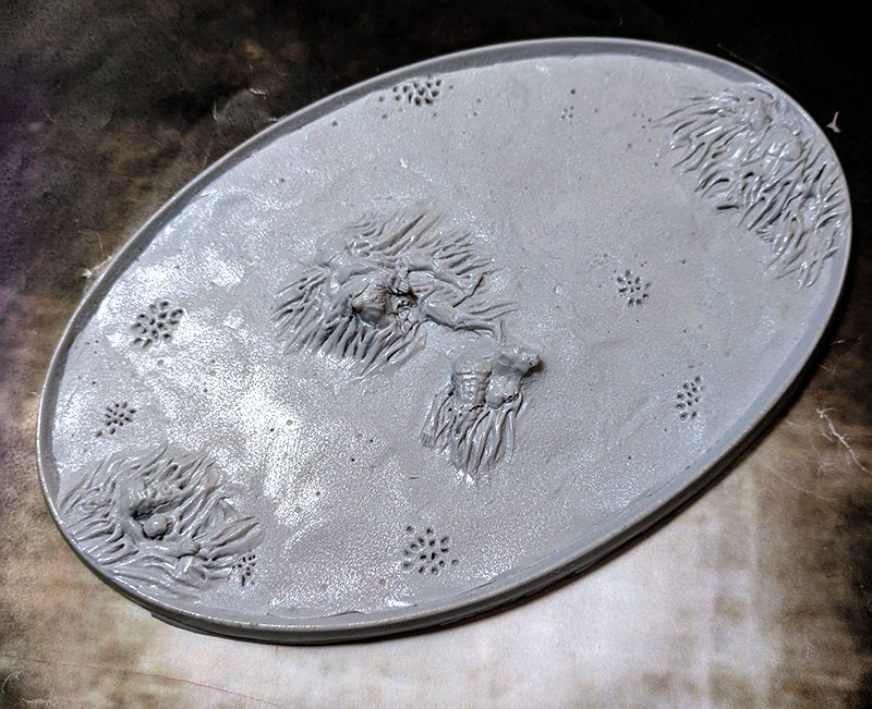 Bevelled Edge: Knight 168x106mm Base Corpse Fields 1