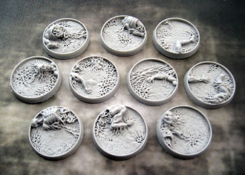 Bevelled Edge: 25mm Corpse Fields Bases 1