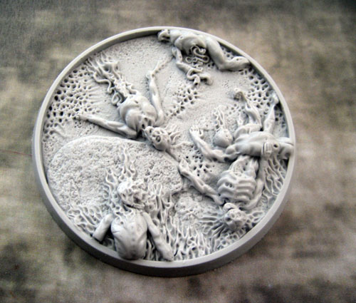 Bevelled Edge: 60mm Corpse Fields Base No 1 1