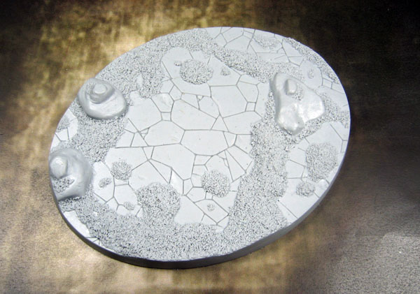 Bevelled Edge: Oval 95x120mm Ancient Sands 1