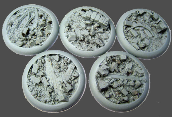 Round Lip: 40mm Rocky Bluff Bases 1