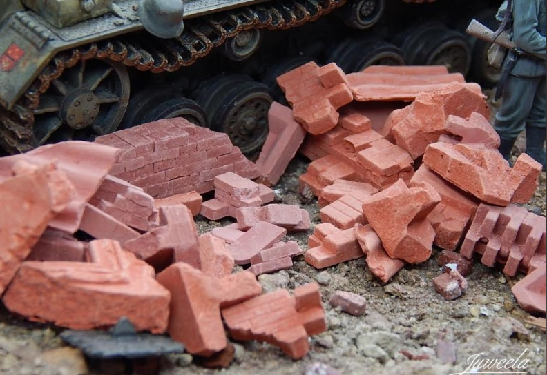 Brick Rubble, Large, Red (200g) 1