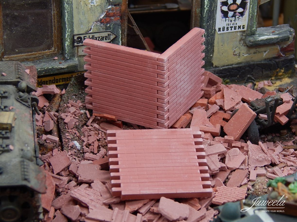 Wall Sections, Red (6 pcs) 1