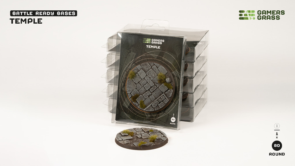 Battle Ready: Temple Bases Round 80mm (x1) 4