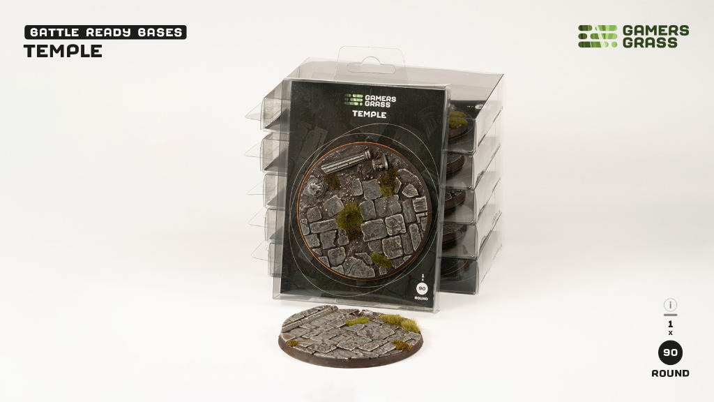 Battle Ready: Temple Bases Round 90mm (x1) 4